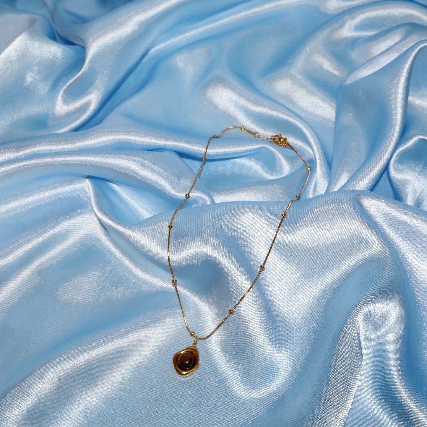 gold tigers eye necklace