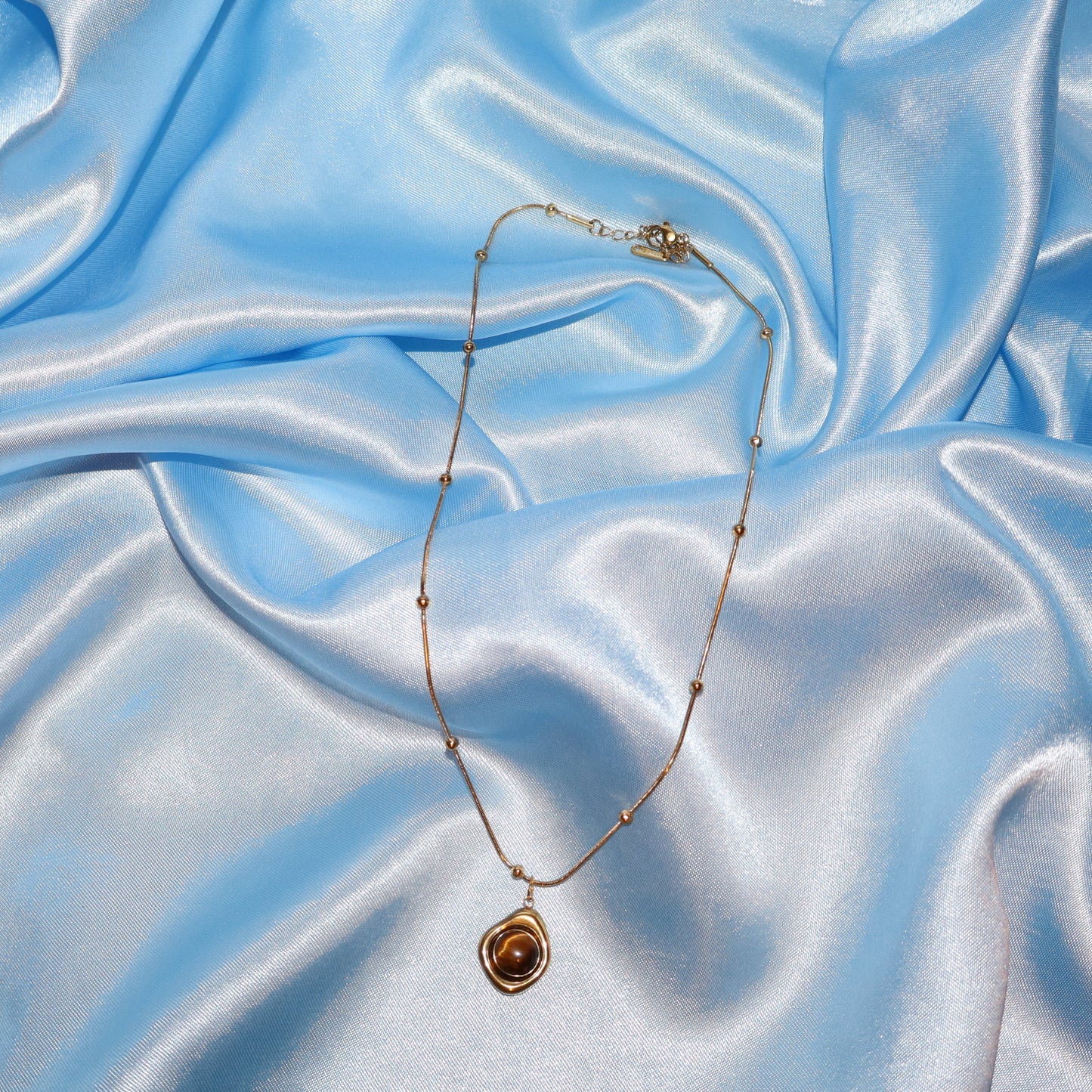 gold tigers eye necklace