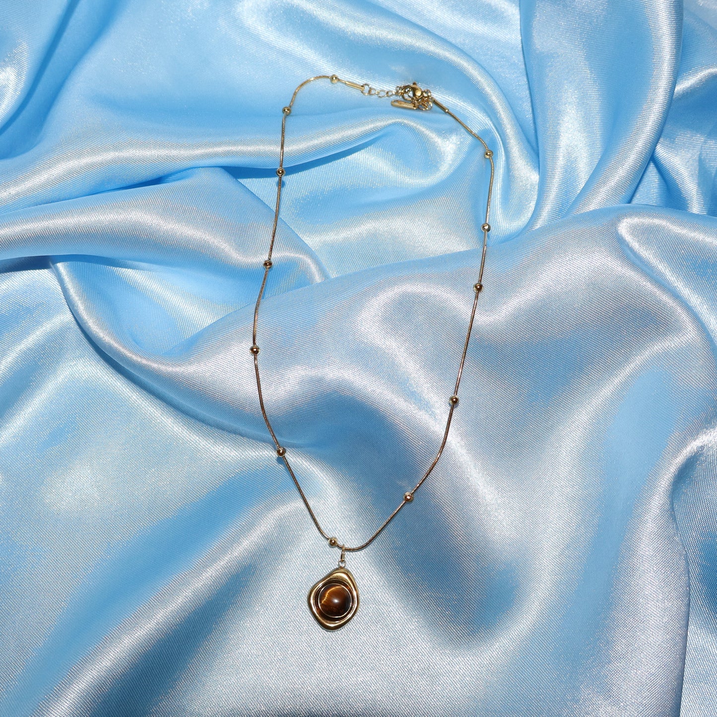 gold tigers eye necklace