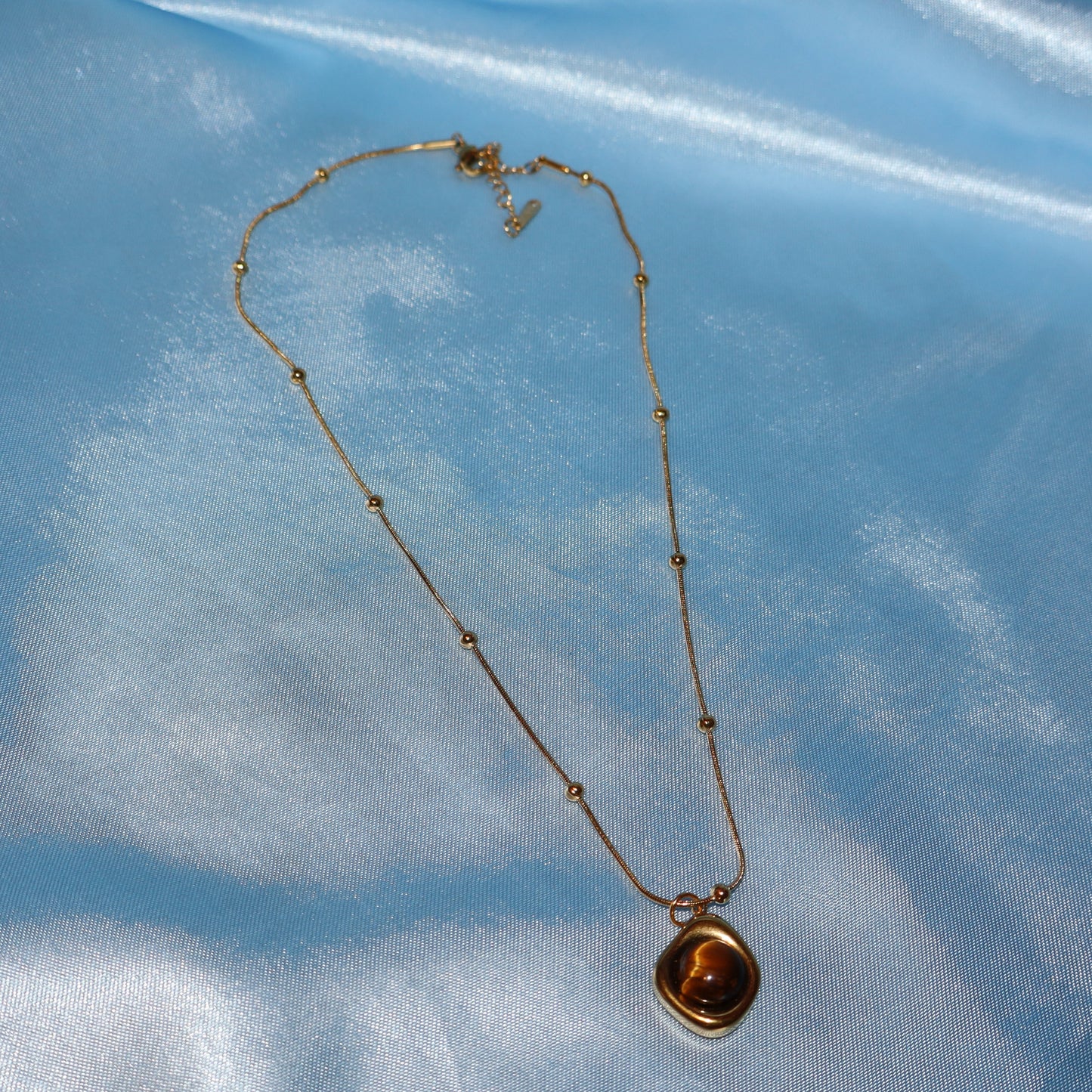 gold tigers eye necklace