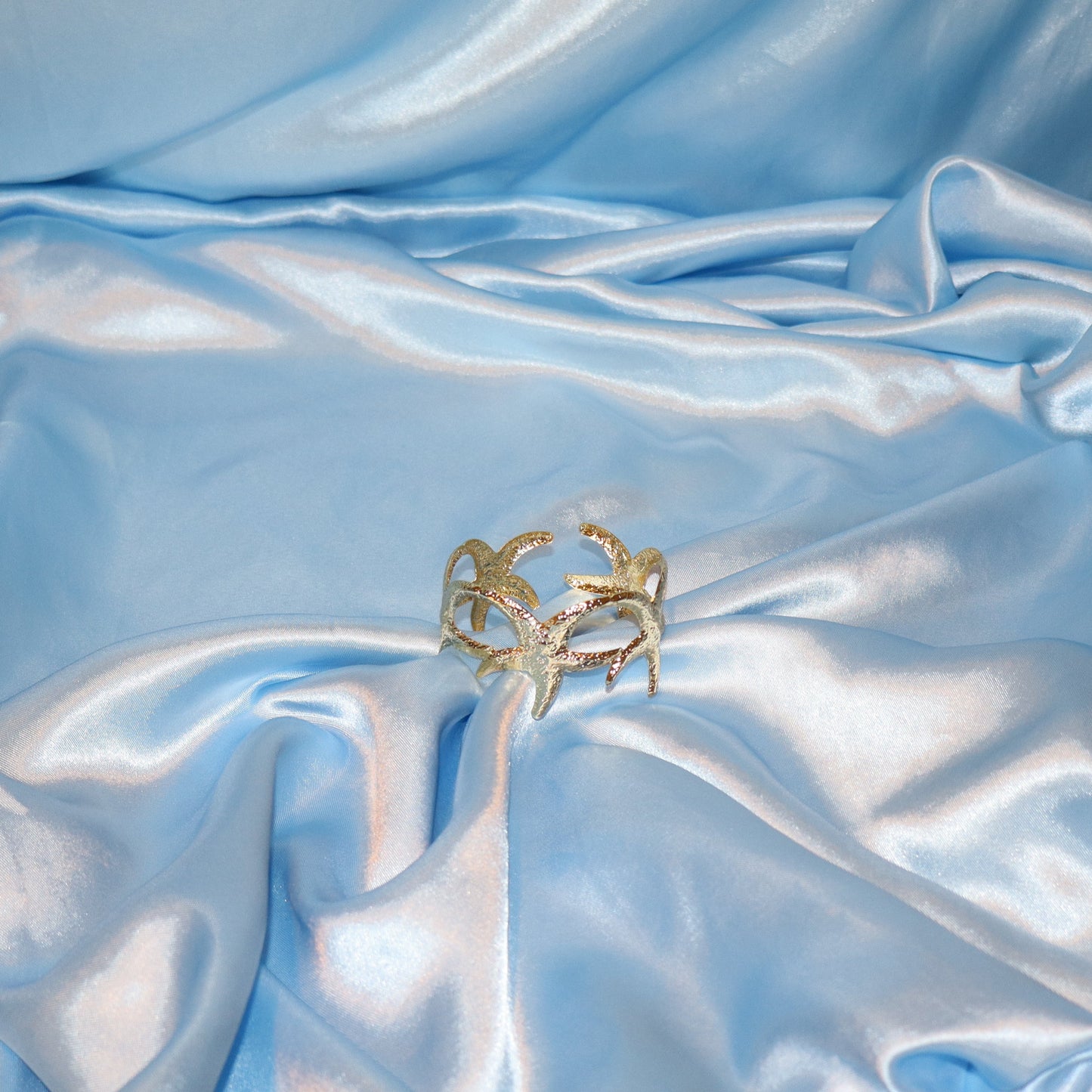 starfish gold arm cuff/bangel