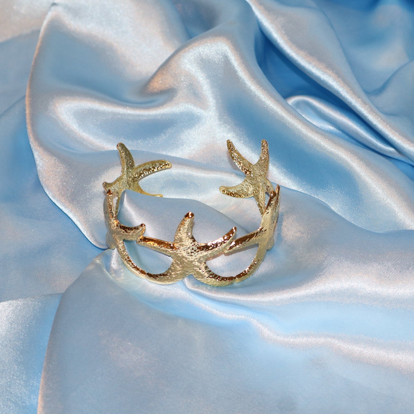starfish gold arm cuff/bangel