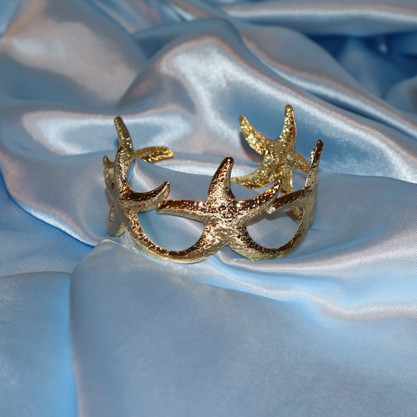 starfish gold arm cuff/bangel