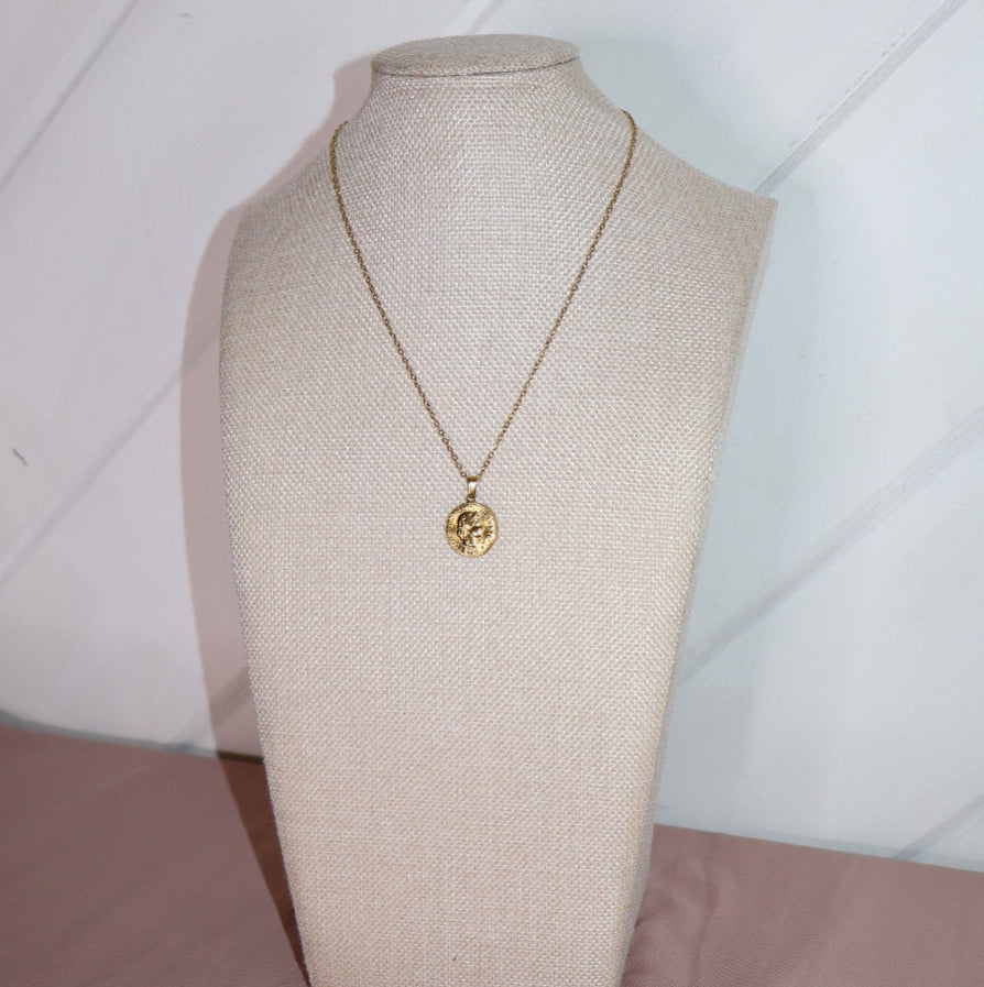 gold coin necklace