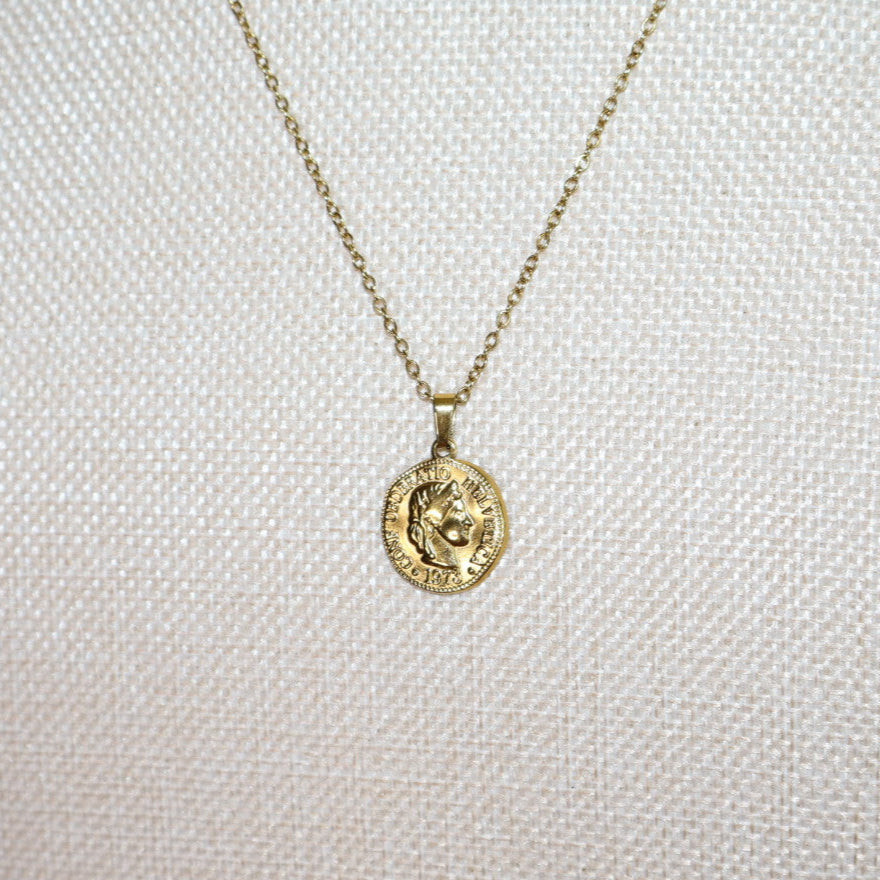 gold coin necklace