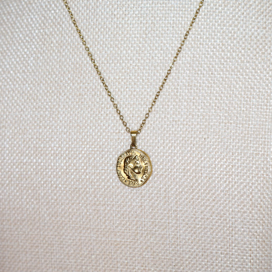 gold coin necklace