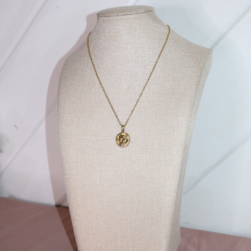 gold coin necklace
