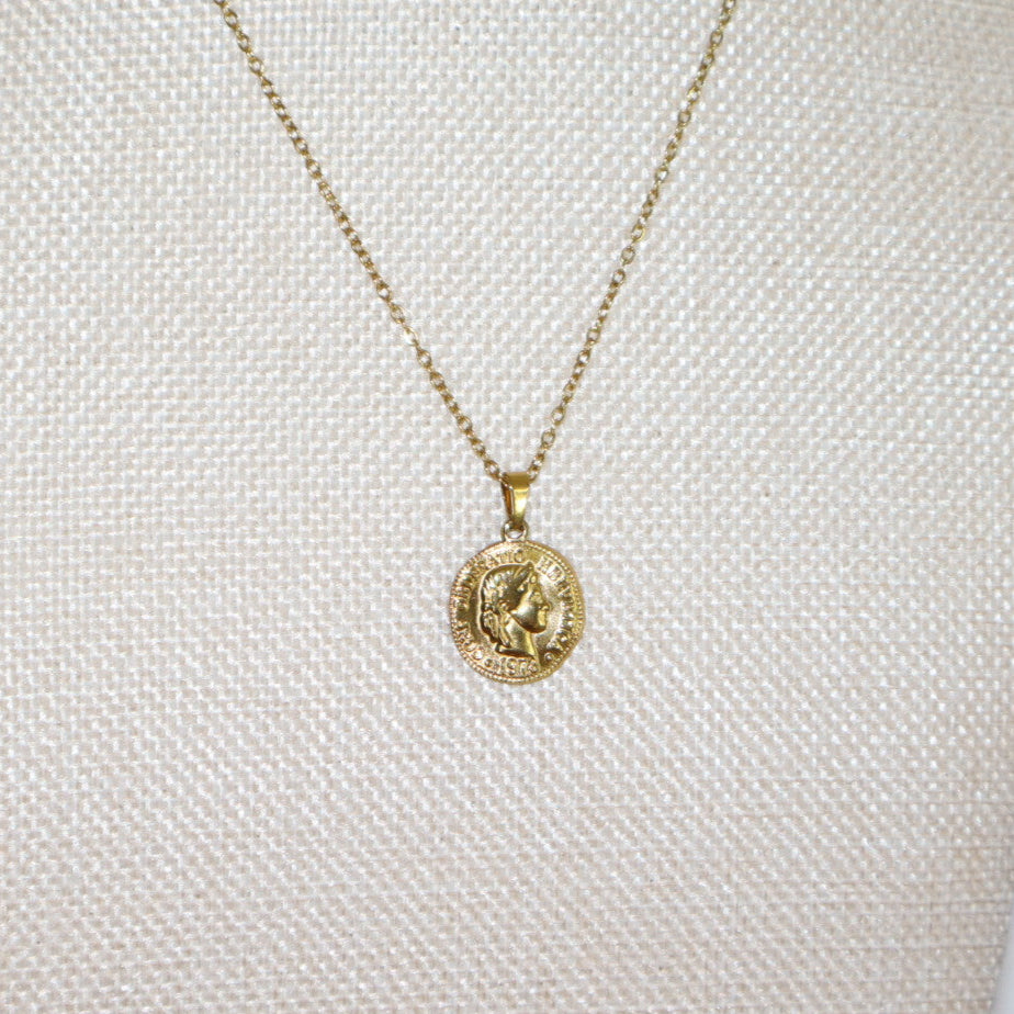 gold coin necklace