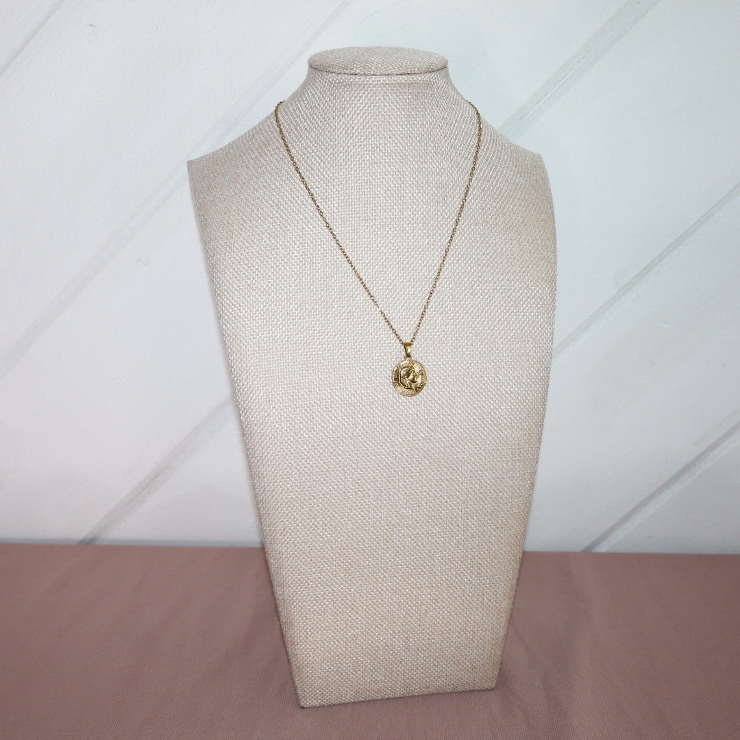 gold coin necklace