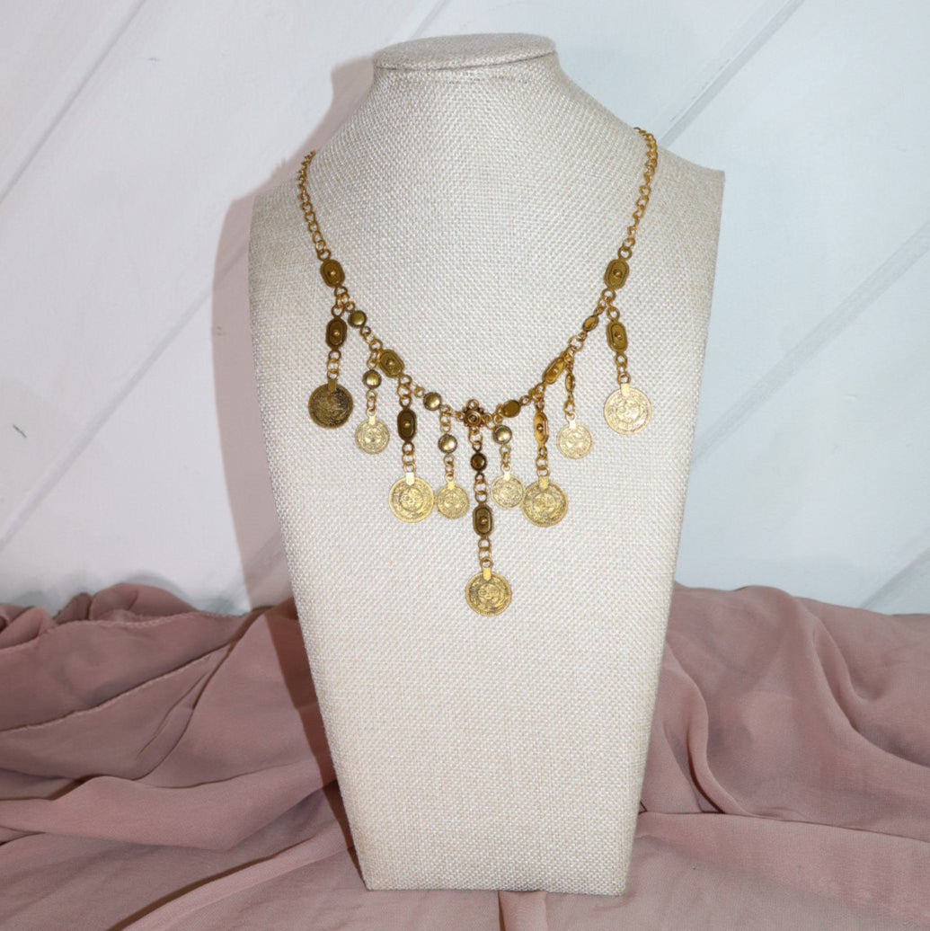 long bohemian pendant chain necklace