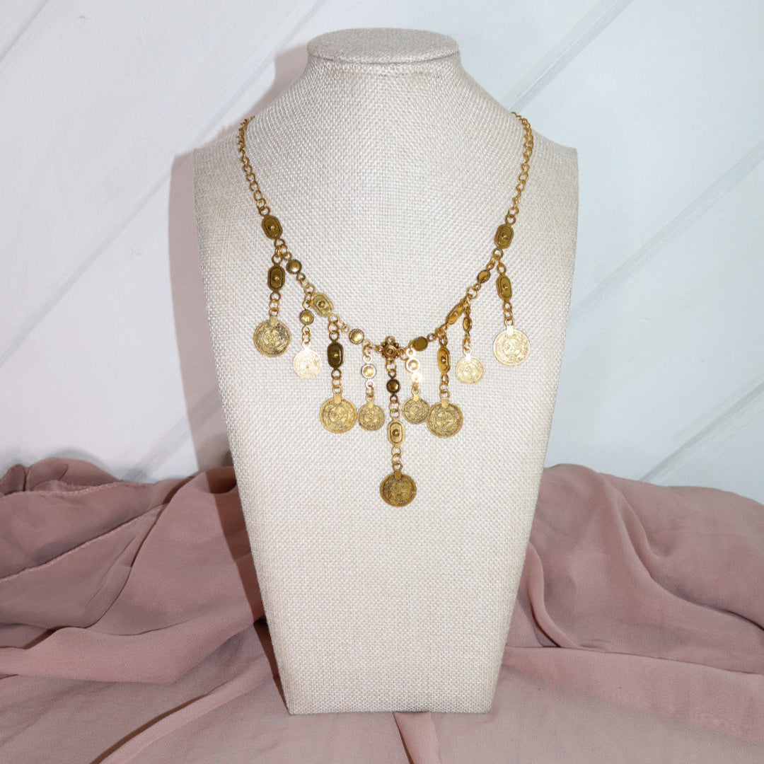 long bohemian pendant chain necklace