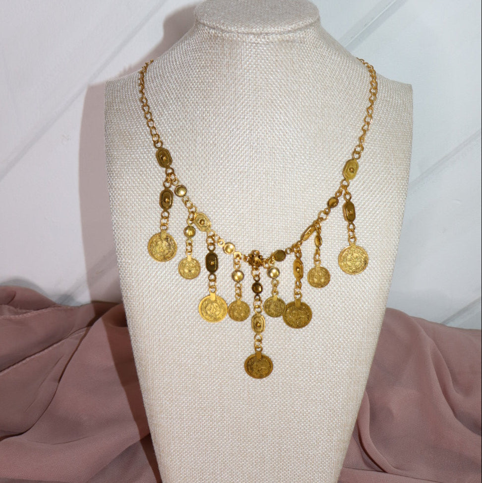 long bohemian pendant chain necklace