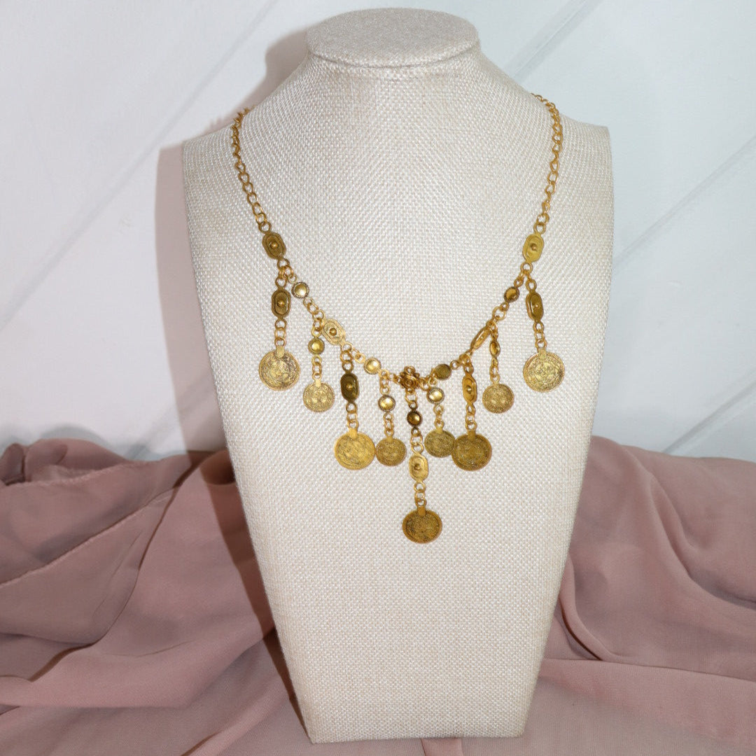 long bohemian pendant chain necklace