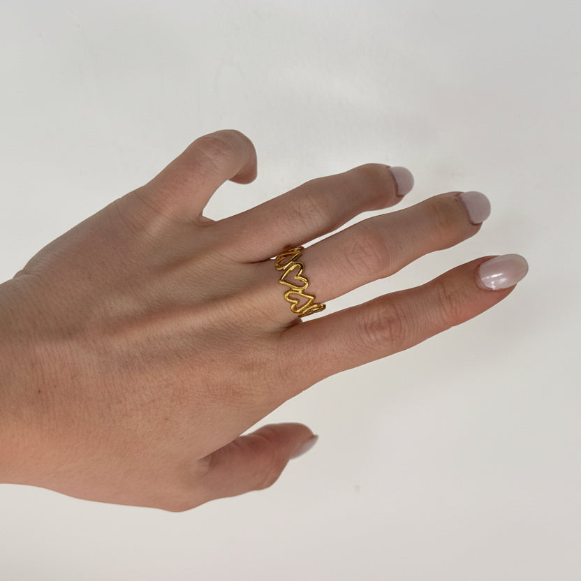Heart Link Ring