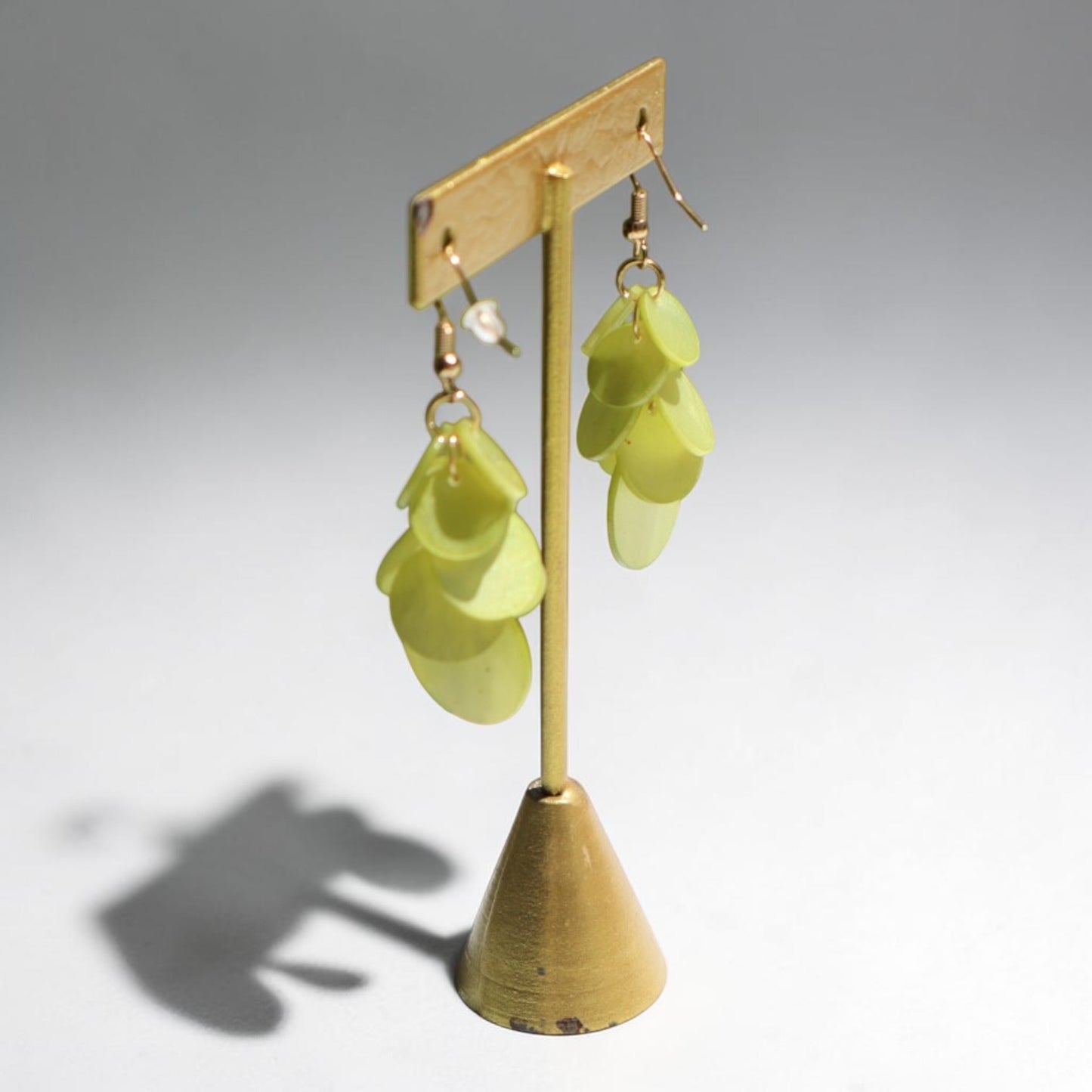 Lime Glimmer Sequin Earrings
