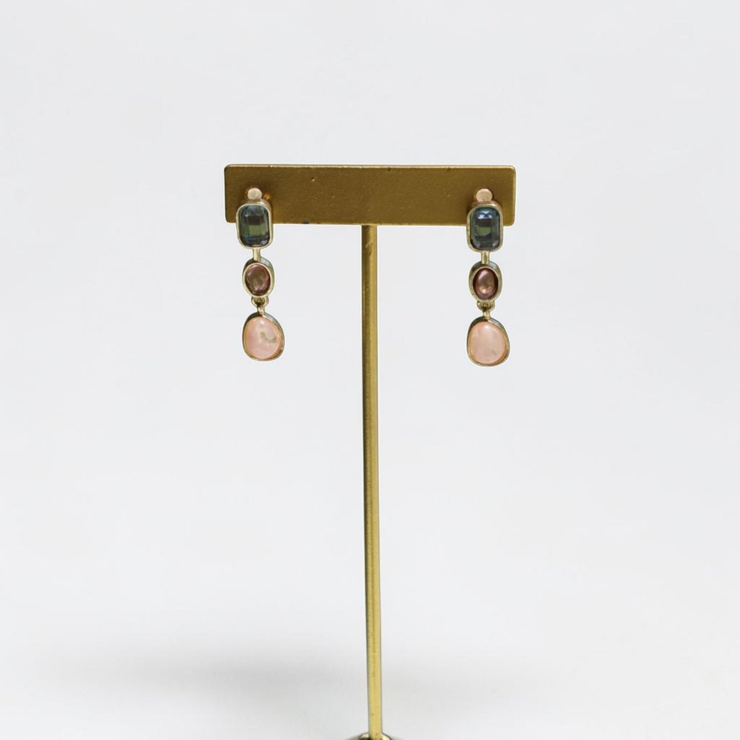 Blush Mosaic Drop Earrings