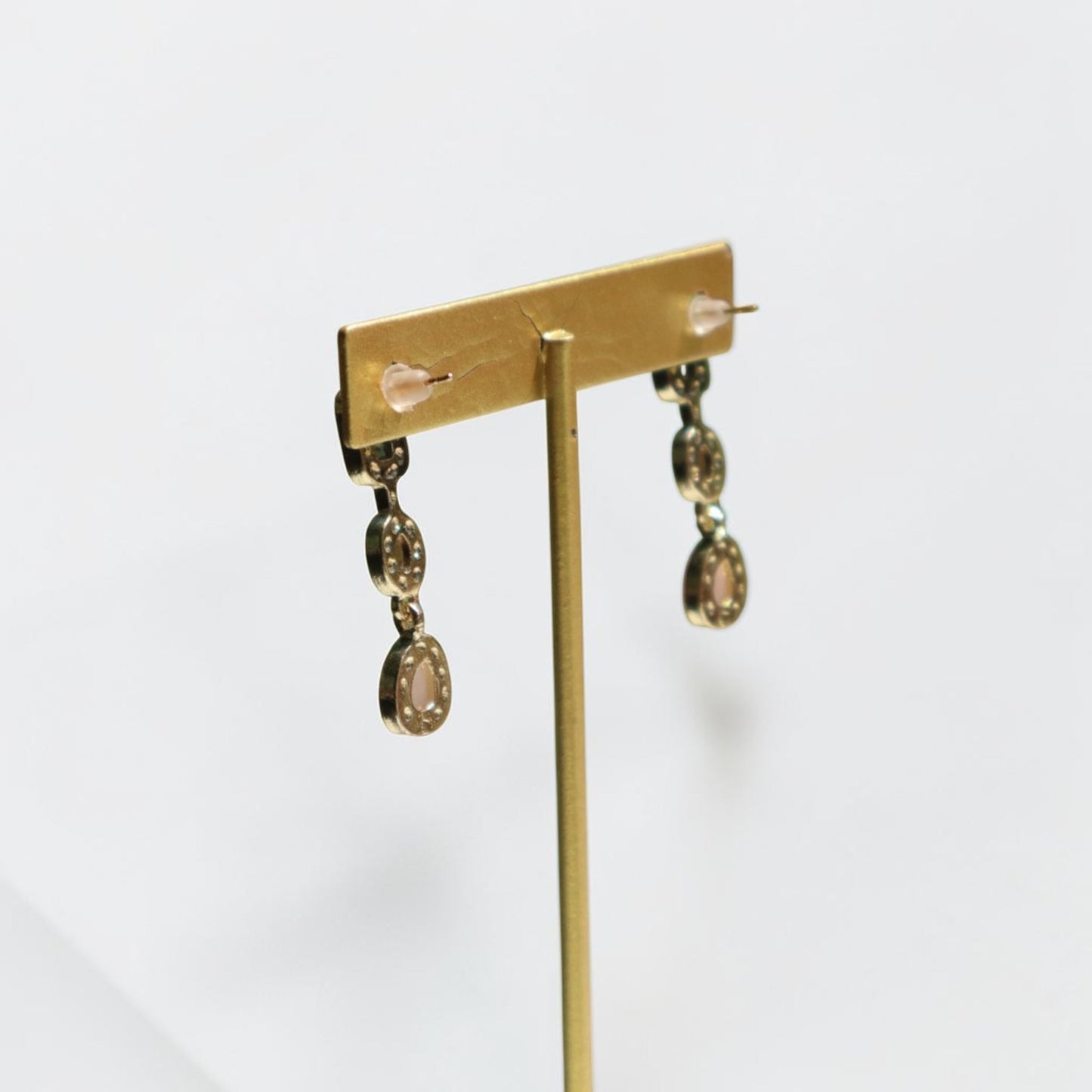 Blush Mosaic Drop Earrings