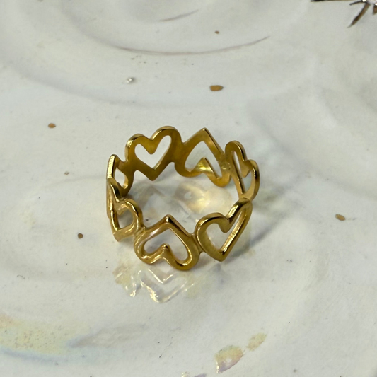 Heart Link Ring