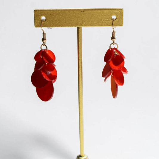 Cherry Glimmer Sequin Earrings