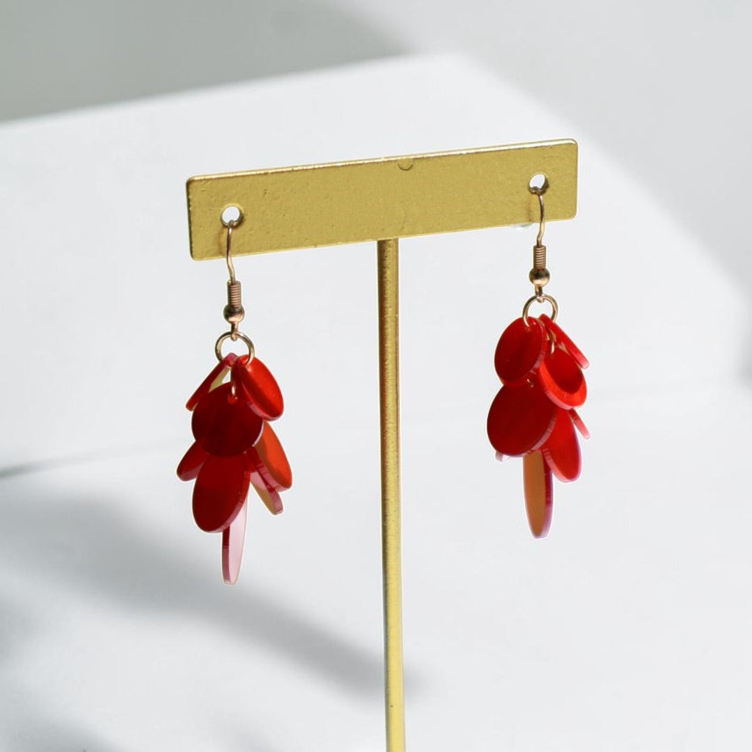 Cherry Glimmer Sequin Earrings
