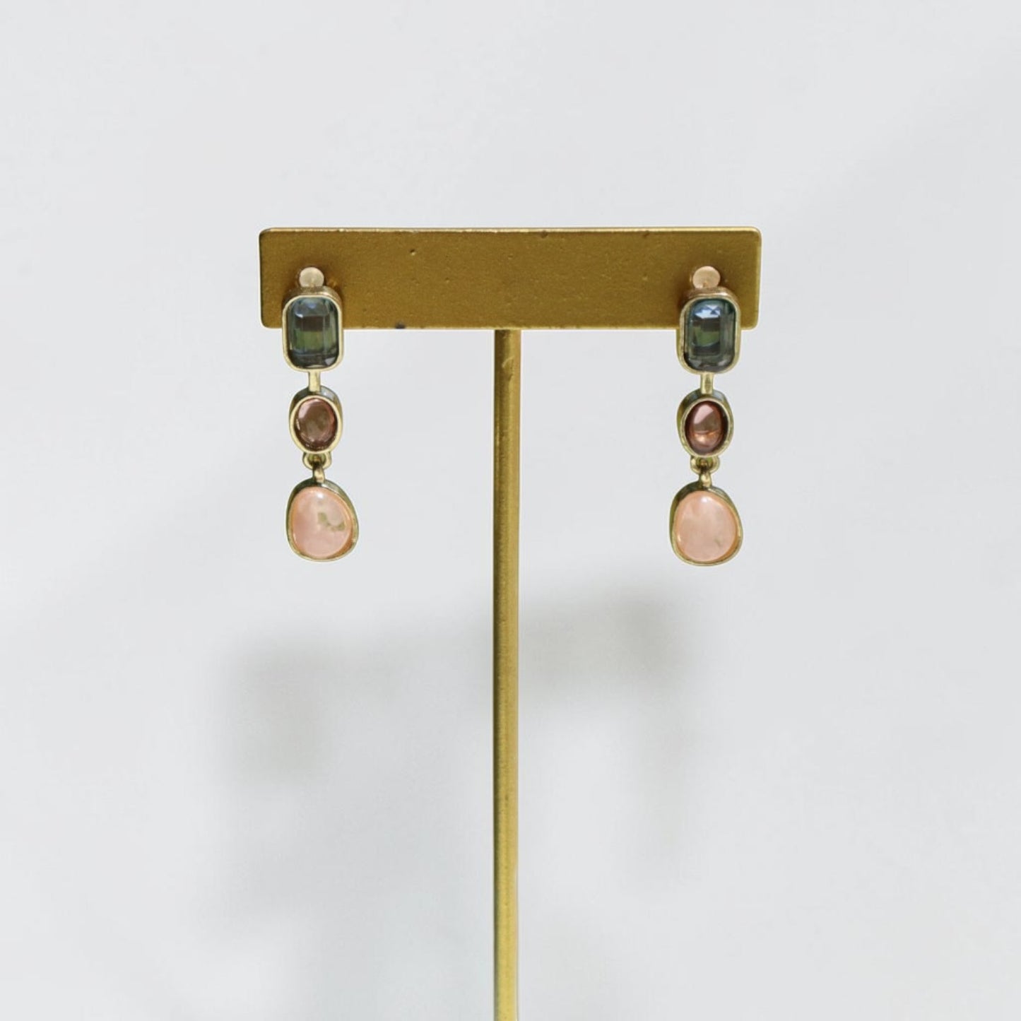 Blush Mosaic Drop Earrings