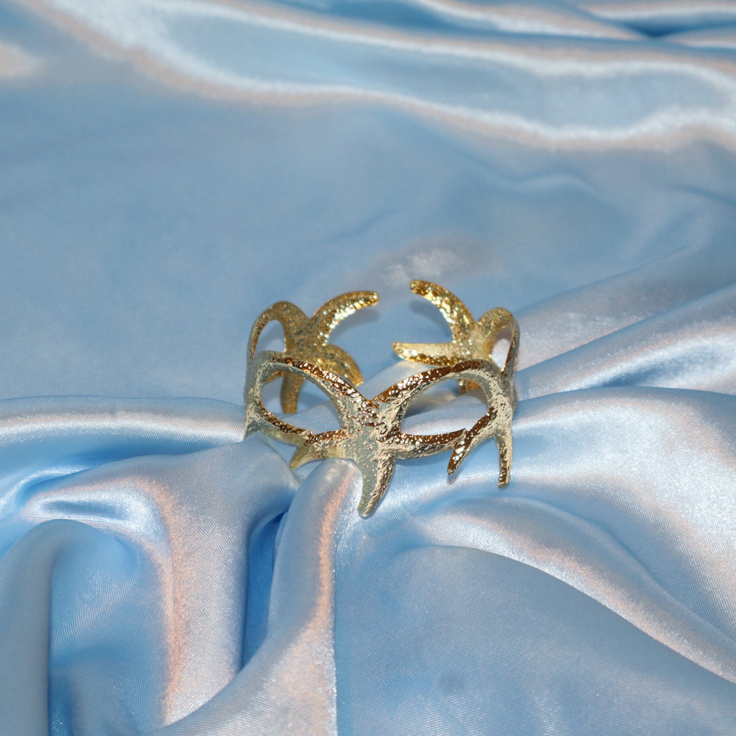 starfish gold arm cuff/bangel