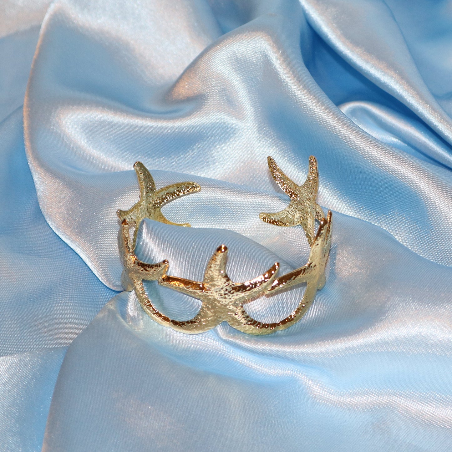 starfish gold arm cuff/bangel