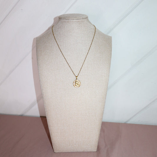 gold coin necklace