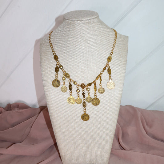 long bohemian pendant chain necklace