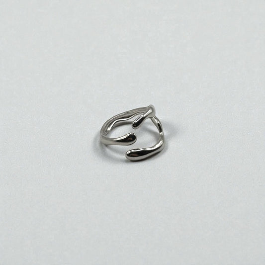 Liquid Flow Ring – Silver