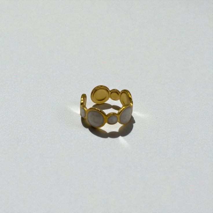 Luna Disc Ring – Gold