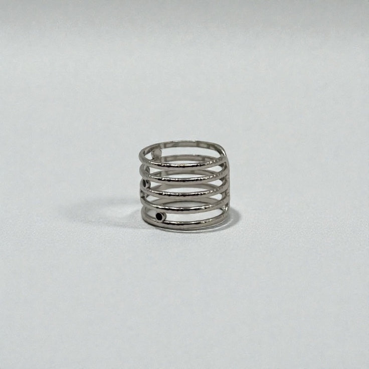 Midnight Orbit Ring – Silver