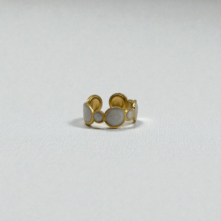 Luna Disc Ring – Gold