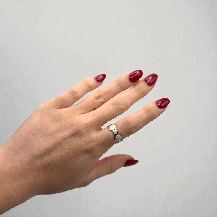 Luna Disc Ring – Gold