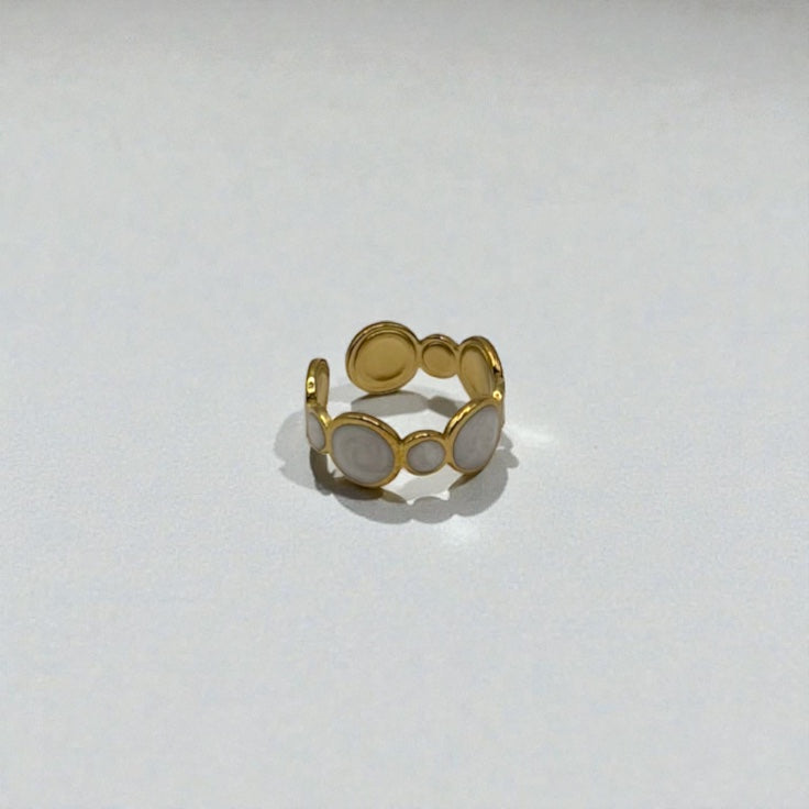 Luna Disc Ring – Gold